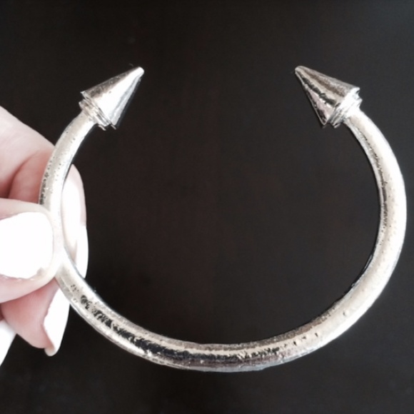Anthropologie Jewelry - Anthropologie Silver Bangle Arrow Bracelet NWT OS